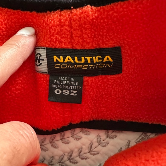 Nautica Competition Bold Orange and red Fleece headbands. 2 for one price  boys - Picture 1 of 2